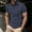 Dark Gray, variant on Mens Polo Shirts Quarter Zip Shirts Casual Classic Lightweight Short Sleeve Lapel Shirt with Pocket Black M(M)