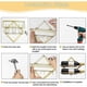 thumbnail image 4 of Wall Mounted Metal Wine Rack, Foldable Wall Mounted Wine Rack, Red Wine Bottle Rack with Screws, 4 of 5