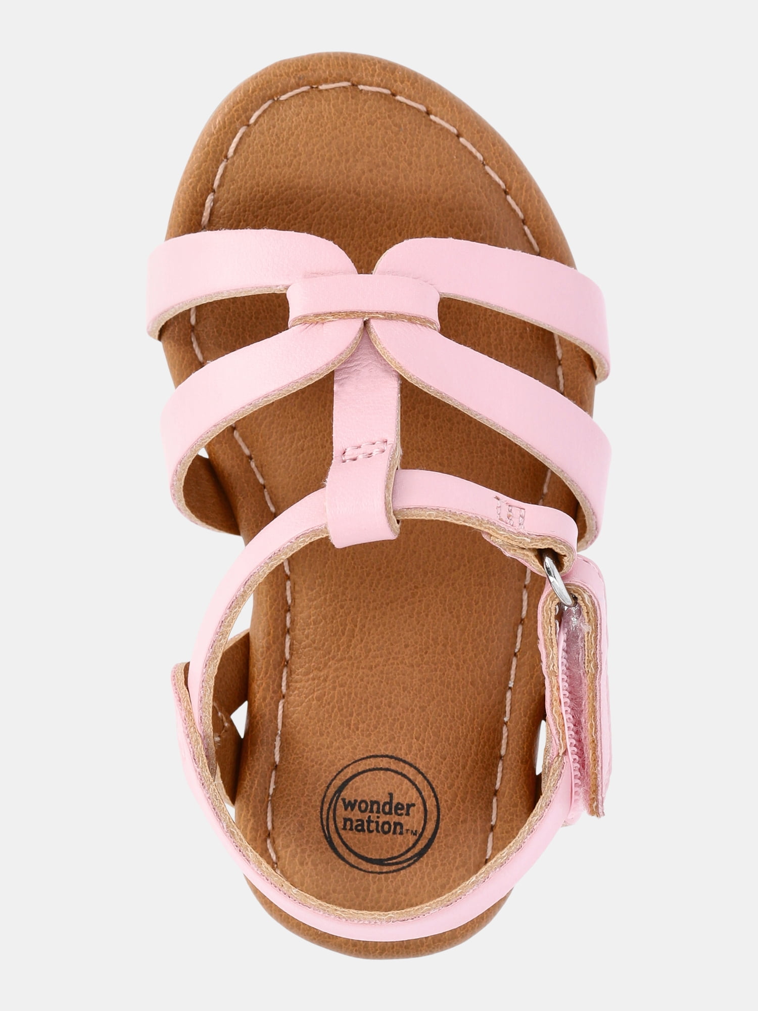 Wonder Nation Baby and Toddler Girls Knot Strappy Sandals