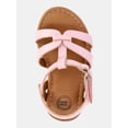 thumbnail image 2 of Wonder Nation Baby and Toddler Girls Knot Strappy Sandals, 2 of 5