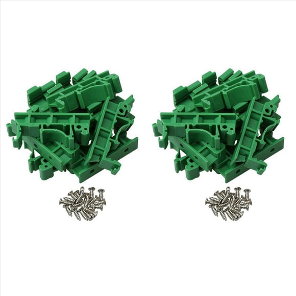 80 Piezas DRG-01 PCB para Montaje en Riel DIN 35 Adaptador de Soporte de Montaje Soporte de Placa de Circuito Conectores de Clips Portadores
