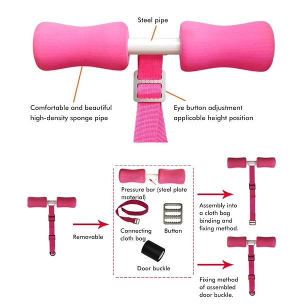Correa para flexiones de isquiotibiales Bling Bling entrenador abdominal portátil