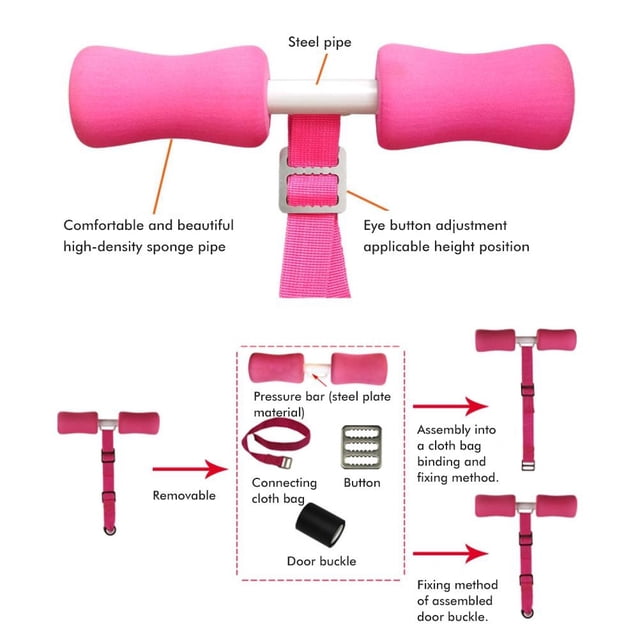 Correa Para Rizos De Isquiotibiales, Puerta Ajustable Portátil, Asistente De Entrenamiento Para Sentarse, Entrenador Abdominal Para Entrenamiento En Casa, Viajes De Trabajo ANGGREK Otros Deportes