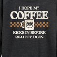 thumbnail image 3 of Instant Message - Hope My Coffee Kicks In - Women's Lightweight French Terry Long Sleeve Shirt, 3 of 6