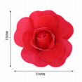 thumbnail image 3 of Efavormart 6 Pack 8” 3D Craft Rose Red Real Feel Foam Rose For Wall Backdrop Centerpieces Arrangements Party Home Decoration, 3 of 11