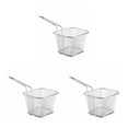 thumbnail image 2 of jesticaly French Fries Baskets Mesh Restaurant Vegetables Kitchen Supply Multi-function Baking Tool Onion Rings Lightweight Silver 10.5*8.5*6.5cm 3Set, 2 of 6