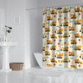 thumbnail image 2 of Cartoon Construction Vehicles Clouds Shower Curtain 84"x72" ,Bathroom Decorative Shower Curtains Set with 12 Hooks,Modern Waterproof Washable Shower Curtain, 2 of 6