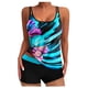 thumbnail image 1 of Traje de baño de 2 piezas para mujer, trajes de baño para mujer, traje de baño estampado de tres piezas con abertura para mujer, 1 of 2
