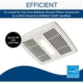 thumbnail image 4 of Broan-Nutone AE110L InVent Series Single-Speed Fan with LED Light, Ceiling Room-Side Installation Bathroom Exhaust Fan, ENERGY STAR Certified, 1.5 Sones, , White , 110 CFM 1.0 Sones, 4 of 7