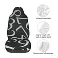 thumbnail image 4 of Disketp Numbers Car Seat Covers Universal Front Seat Coves for Car Accessories ,Padded Car Covers for Automotive, SUV, Truck, and Van, 4 of 5