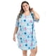 thumbnail image 4 of Pijama tipo camisón Roman Fashion Tallas Extras 02X Azul claro UNI, 4 of 5