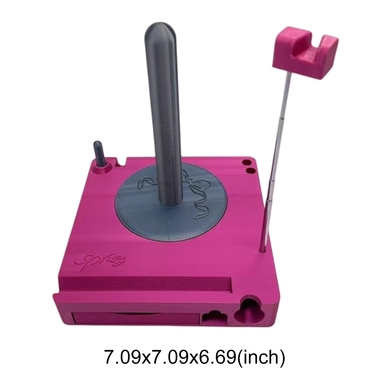 Yarn Winder, Electric Yarn Ball Winder for Crocheting, Crochet Caddy with Phone Stand, Compact Yarn Cake Winder with Strong Tension Stepless Speed, Automatic Yarn Spinner Wool Winder