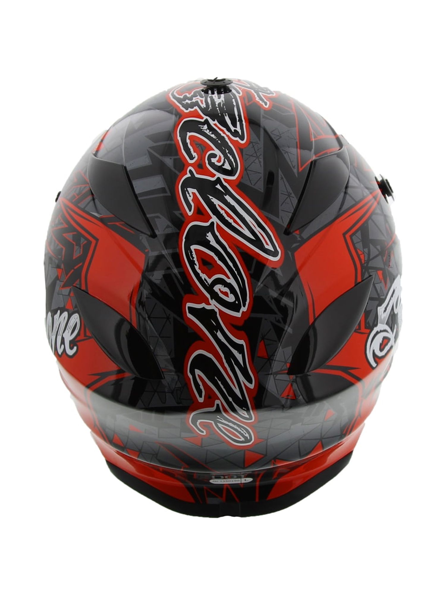 Cyclone ATV MX Dirt Bike Off-Road Helmet DOT/ECE Approved - Red - XXL