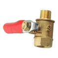 thumbnail image 1 of Brass Ball Valve with Rotary Handle Male Female Thread Hose Connector Switch Garden Farmhouse Water Flow Control Home Fitting 1/8 Inch, 1 of 7