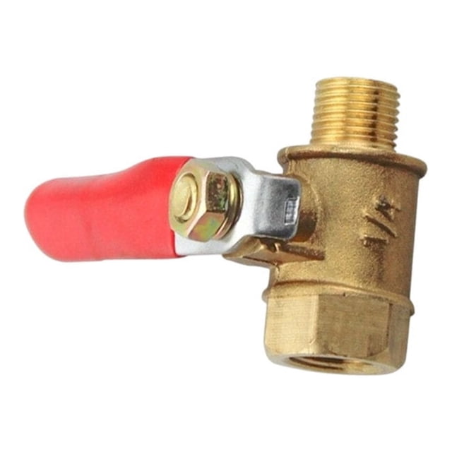 Brass Ball Valve with Rotary Handle Male Female Thread Hose Connector Switch Garden Farmhouse Water Flow Control Home Fitting 1/8 Inch