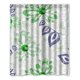 thumbnail image 1 of Cortina de Ducha Impermeable ABPHQTO Estampados Retro Verde 150x180 cm, 1 of 2