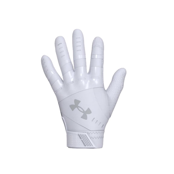 Under Armour Adult Radar Softball Batting Gloves White | White Small