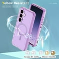 thumbnail image 7 of Dteck Built-in Screen Protector Case for Samsung Galaxy S24 Plus,Compatible with Mag-Safe Slim TPU+PC Full-Body Stylish Shockproof Protective Transparent Cover,Lightpurple, 7 of 7
