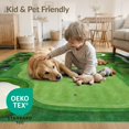 thumbnail image 4 of ODIKA 8'x10' Golf Course Enclosure Tee Off Green Washable Area Rug Non-Slip Chair-Friendly Mat for Dining Room, Large Office, Lounge, 4 of 7