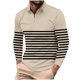 thumbnail image 2 of Blusa y camisa de manga larga con cuello vuelto para hombre, informal, con cuello vuelto, estampado, para fitness, deportiva, de manga larga, de poliéster, 2 of 5