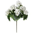 thumbnail image 2 of 1 Pcs Artificial Geranium Plant Realistic Silk Flowers for Outside UV Resistant Faux Geraniums Flowers for Indoor Outdoor Home Garden Office Decoration (White), 2 of 9