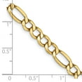 thumbnail image 2 of 14k Yellow Gold Hollow Polished Lobster Claw Closure 5.35mm Semi-solid Figaro Chain Necklace 24 Inch Chain Necklace for, 2 of 2