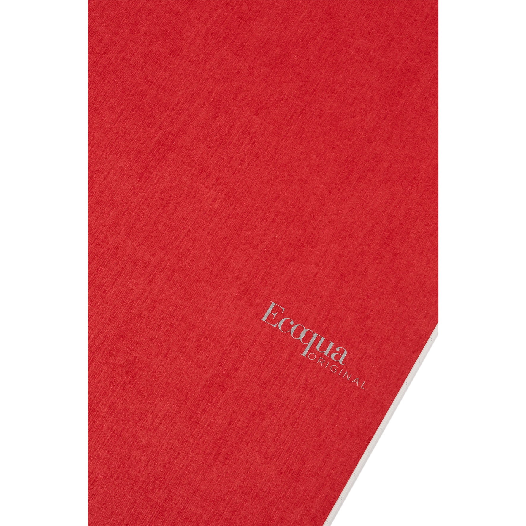 Fabriano Ecoqua Original Spiral-Bound Notebook, 8.3 in x 11.7 in, A4, Blank, 70 Sheets, Red