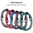thumbnail image 3 of Riwcyla 1/4 Inch Audio Instrument Cable 10ft Noise Reduction Dual Straight Interface 6.35mm Mono Waterproof Guitar Cable Compression Resistant Professional Audio Interconnect Cord for Electric Guita, 3 of 6