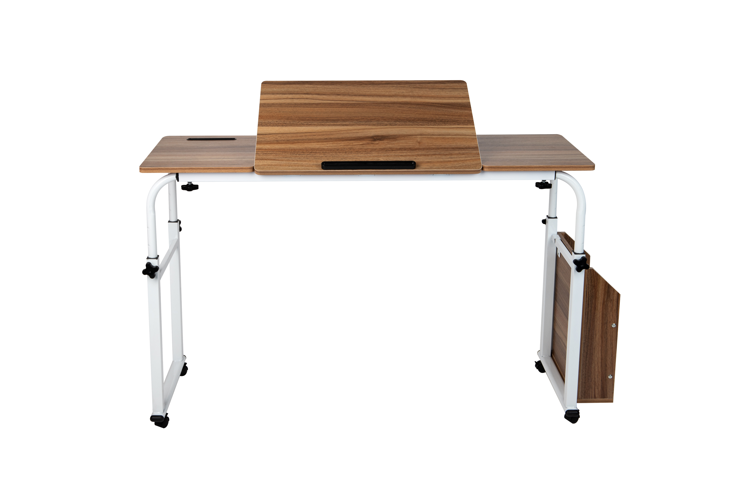 Mind Reader Over Bed Table Desk with Adjustable Height/Width Tilting