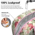 thumbnail image 5 of Lunch Bag Lunch Box for Women Reusable Insulated Lunch Cooler Bags,Large Capacity for Work Travel Picnic,Water-Resistant Pioneer Colorful Floral Lunch Tote Bag Gifts for Woman Mom Pink, 5 of 6
