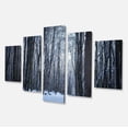 thumbnail image 2 of Bois Épais en Forêt d'Hiver - Art Moderne sur Toile, 2 of 3