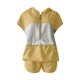 thumbnail image 4 of Conjunto de pantalones cortos casuales con capucha y parte superior suelta con bolsillo de color sólido para mujer Fridja  fhjkhfk457286, 4 of 4