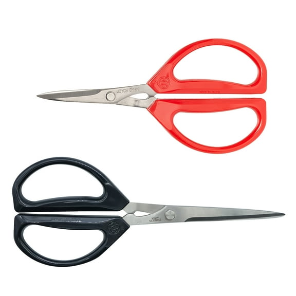 Joyce Chen 8" Deluxe and 6" Original Unlimited Scissors 2-Pack, Dark Navy and Red Handles