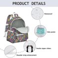 thumbnail image 4 of Pioneer Flower Backpack for School,Cute School Bag,Schoolbag with Adjustable Shoulder Straps & Padded Back,13.4"x11"x4.7", 4 of 6
