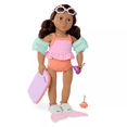 thumbnail image 4 of Our Generation Mermaid Tales Swim Fin and Accessories for 18" Dolls: 7-Piece Beach Set with Bath Accessories, 4 of 6
