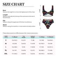 thumbnail image 6 of Wukai Colorful Dragonflies Women's Bikini Set Two Piece,wimsuit High Waisted V Neck Twist Front Adjustable Spaghetti Straps Bathing Suit-Medium, 6 of 7