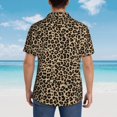 thumbnail image 4 of Susaid Leopard Print-1 Print Short Sleeve Shirts Button Down Casual Shirts Summer Beach Aloha Button Down Short Sleeve for Men ,XX-Large, 4 of 7