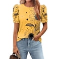 thumbnail image 1 of Mareep Hauts d'Été P-2TG T-Shirt à Manches Courtes Col Rond Imprimé pour Femmes Haut Ample Hauts pour Femmes en Liquidation, Cadeau, 1 of 7