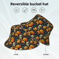 thumbnail image 6 of Balery Halloween Skull Sun Hats for Men Women Bucket Hat UPF 50+ Buckey Hat Boonie Hat Foldable UV Protection Hiking Beach Fishing Summer, 6 of 9