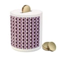 thumbnail image 3 of Abstract Piggy Bank, Vertical Wavy Lines in the Shades of Purple Curves and Colors Composition, Ceramic Coin Bank Money Box for Cash Saving, 3.6" X 3.2", Multicolor, by Ambesonne, 3 of 4