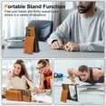 thumbnail image 4 of ELEHOLD Slim Faux Leather Case for Samsung Galaxy Z Fold 4, PU Leather Card Holder Flip Stand Shockproof Wallet Case With Front Tempered Glass for Samsung Galaxy Z Fold 4,Brown, 4 of 8