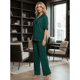 thumbnail image 4 of Conjunto de 2 Piezas para Mujer | Set Blusa Tipo Camisera y Pantalón Wide Leg, 4 of 5