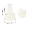 thumbnail image 2 of ABS Hose Barb Fittings Coupler, 10mm Barb x G1/2 Female Thread, White 2Pcs, 2 of 5