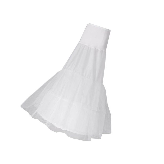 Jupon de Mariée Queue de Poisson Sirène Robe de Bal Crinoline