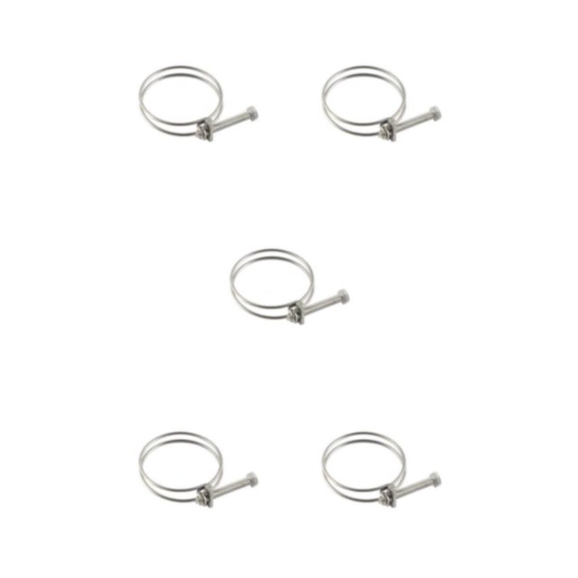 Billuyoard Abrazaderas para tubos de acero inoxidable 304: aro de alambre de acero inoxidable duradero y resistente al óxido 51-57 Type2 NO2