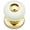 Polished Brass / White, variant on Rk International CK 319 Porcelain 1" Round Classic Flat Mushroom Button Top Cabinet Knob -