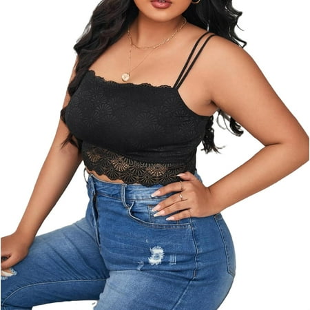 

Plain A Piece Plus Size Bras & Bralettes Women s Black