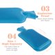 thumbnail image 5 of Muyoka Botella de agua caliente de gran capacidad con funda esponjosa de piel sintética, bolsa de agua caliente suave y cálida, bolsa de agua caliente de goma clásica, gran regalo para mujeres y niñas Muyoka Hogar, 5 of 7