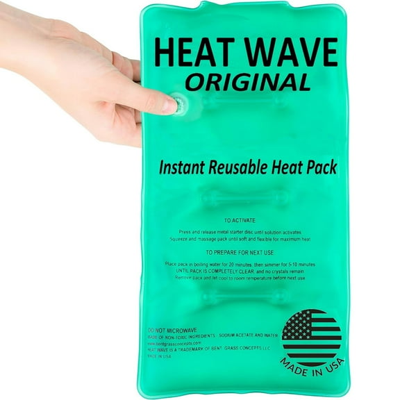Heat Wave Instant Reusable Medium Click Heat Heat Pack MADE in USA