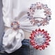 thumbnail image 3 of T-shirt Fixed Fastener Knotted Button Pin Scarf Brooches Crystal Silk Scarf Buckle Brooch Shawl Ring Clip Scarves Accessories, 3 of 4